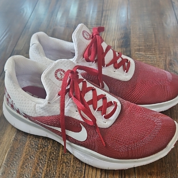 Nike Alabama Football Roll Tide Crimson and White Sneakers - Picture 2 of 10